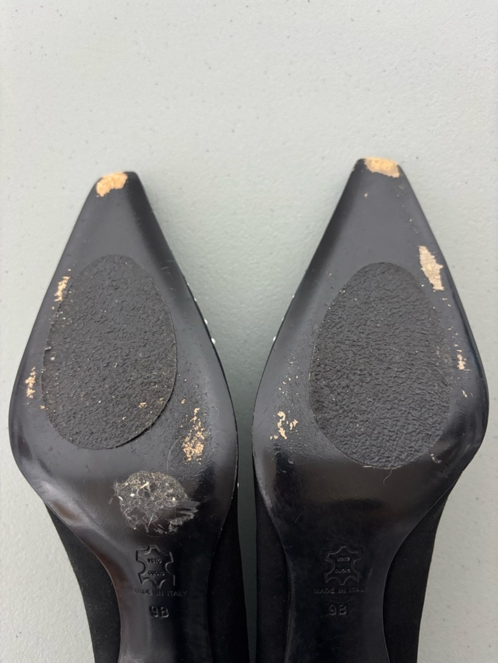 St. John Collection Black Satin Women's Heels Elegant Formal Pointed Toe 9B - Picture 11 of 16